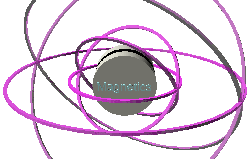 ZONE Magnetics animated visualization of pulsing low-frequency magnetic sphere waves